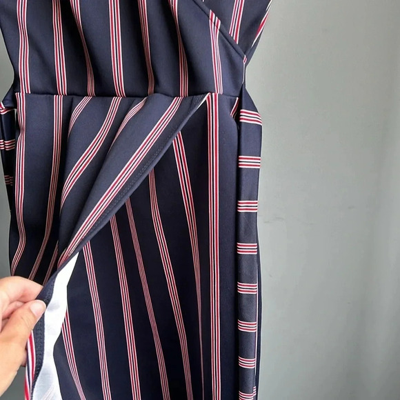 Rebel Sugar Red White & Blue Dress | Patriotic Dress | Wrap Dress - Picture 5 of 8